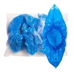 Бахилы полиэтиленовые валом, 40х15 см, голубые, 100 шт